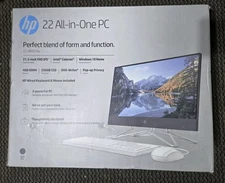 HP All-in-One PC 22-df0013w 21.5" (Intel Celeron G5900T, 256GB SSD, 4GB RAM)