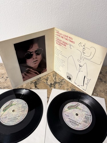 THE DOORS HELLO I LOVE YOU 4 SONG 1979 UK DOUBLE 7" NM LIMITED EDITION 45 SET - Picture 2 of 11