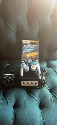 #ad Nintendo GameCube Console w Controllers amp; Need for Speed Hot Pursuit 2 $120.00