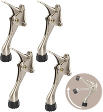 Kickdown Door Stopper 4 Inches - 4 Packs One Touch Adjustable Height Door Stop