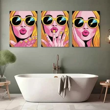 3pcs Colorful Abstract Pop Art Prints  Wall Art Canvas  Unframed/Framed