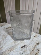 Heavy Flat Sided 1.5 Qt Glass Pitcher