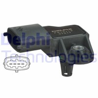 1 X Sensor Saugrohrdruck Delphi PS10119 FüR Renault Laguna II