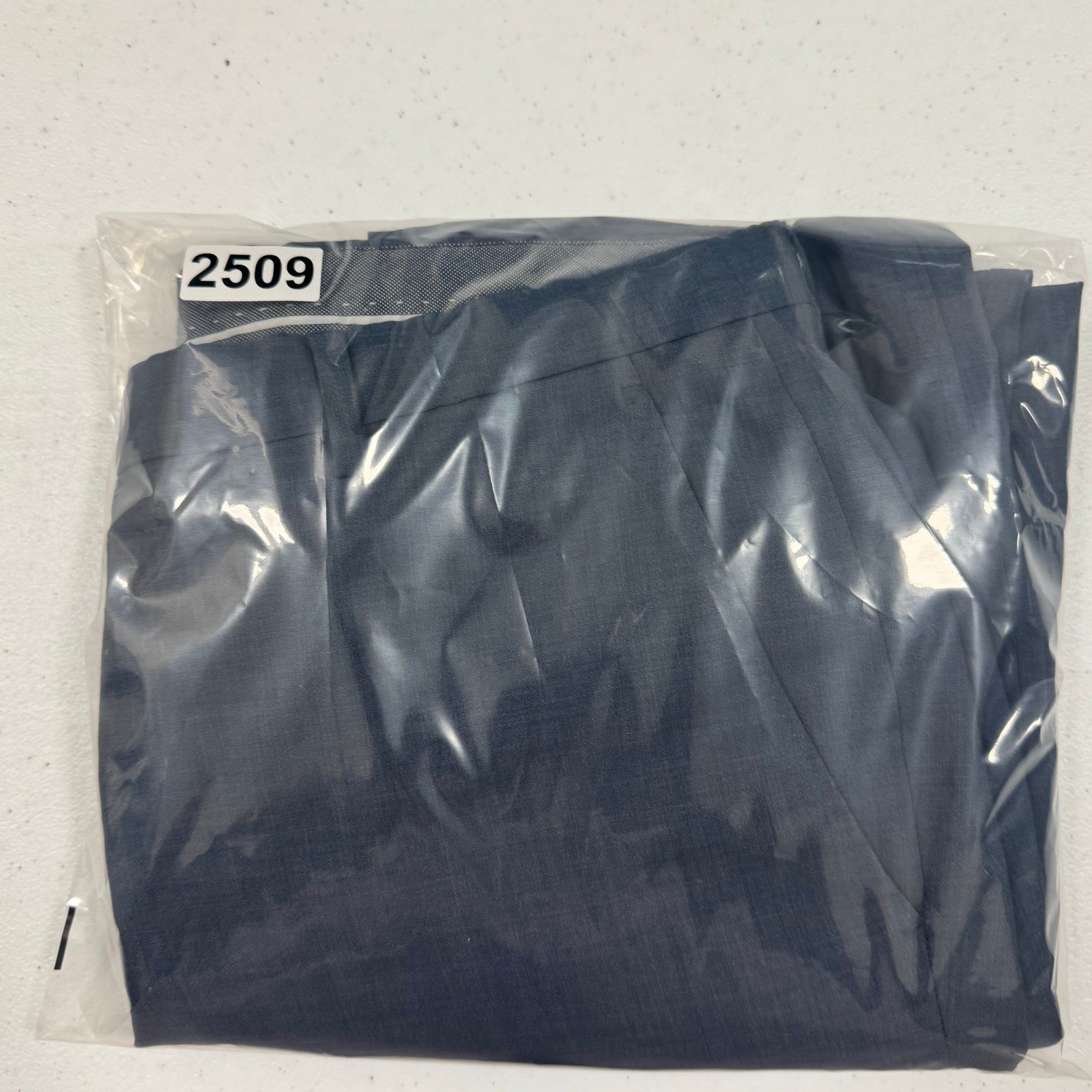 Hugo Boss Mens Blue Textured Dress Pants Flat Front Trousers Size 32R 32x27 thumbnail 9