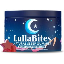 LullaBites Natural Sleep Gummies   Made in USA, With 5-HTP