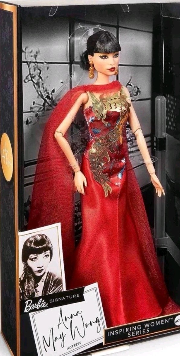 Muñeca Barbie Anna May Wong incluida Anna May moneda de cuarto 2022D sin circular nueva en caja