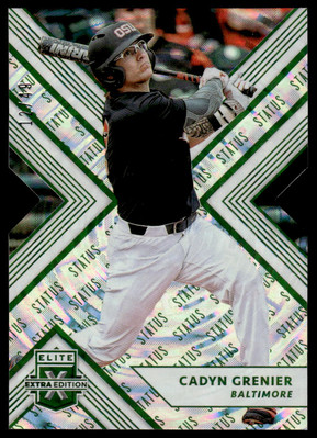2018 Panini Elite Extra Edition #36 Cadyn Grenier 12/49 Baltimore Orioles