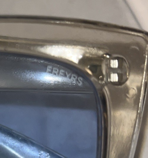 Fryers Sunglasses translucent Off White round fra… - image 2