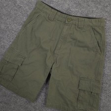 Boy Scouts of America Uniform Canvas Shorts Youth 20 Green Cargo Outdoor W29