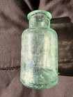 Antique Aqua Glass Jar Collectible Pre-1900 Vintage Decorative — photo 1