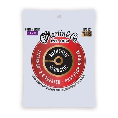 Martin Authentic Acoustic Lifespan 2.0 Phosphor Bronze Gitarrensaiten (0,011 -...