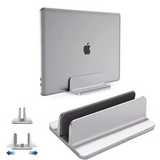 Vertical Laptop Stand Holder, Desktop Aluminum Stand for MacBook with Adjusta...
