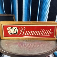 VTG Rummikub 1950 s All Wood Box & Wood Sides...