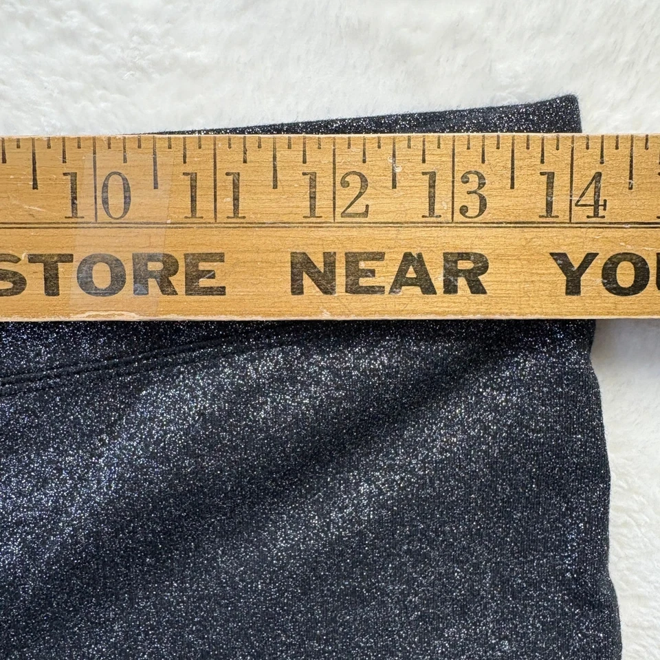 Леггинсы Express женские размер Small черные блестящие металлические блестящие брюки - Изображение 3 из 4