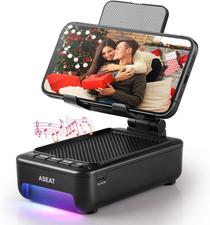 Gifts for Men Him, Cell Phone Stand with Bluetooth Speaker Led Color Changing Li
