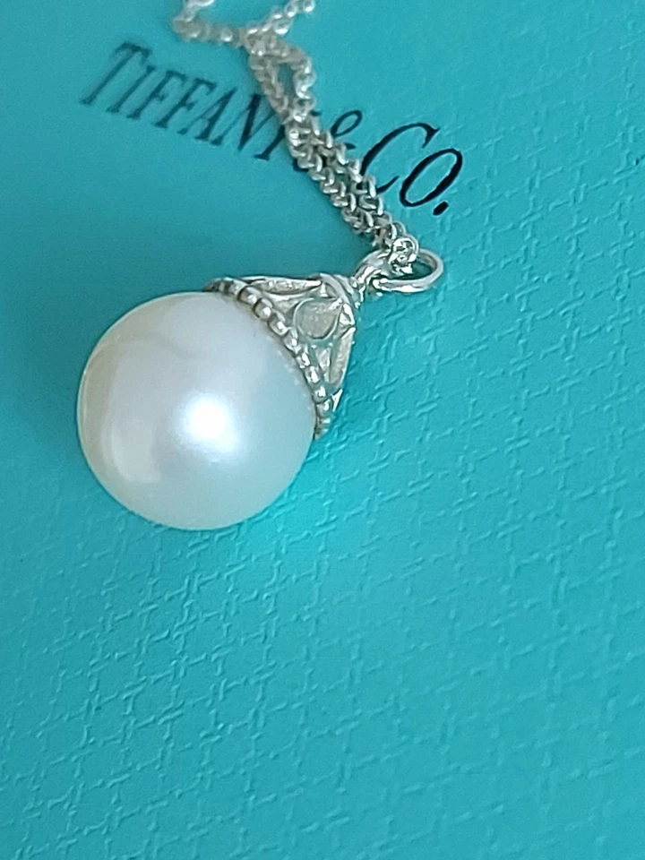 Rara Collana Tiffany con Perla - Immagine 4 di 4