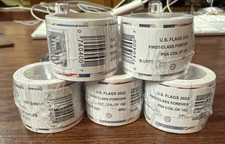 5 Rolls of 100 2022 USPS Forever Stamps Retail Face Value 390 FREE SHIPPING