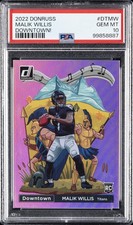 2022 PANINI DONRUSS DOWNTOWN #DTMW MALIK WILLIS PSA 10