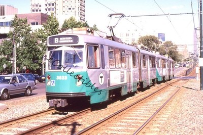 Boston MBTA Green Line LRV 3623 B Boston College Commonwealth Ave 35mm Slide
