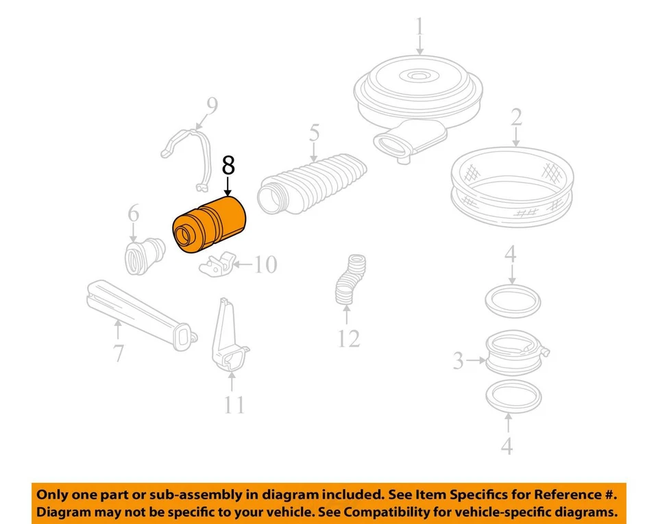 Se adapta a Chevrolet GMC 1995 C2500 C3500 RESONADOR 25099023 - NUEVO OEM 25099023 Foto 2 de 3