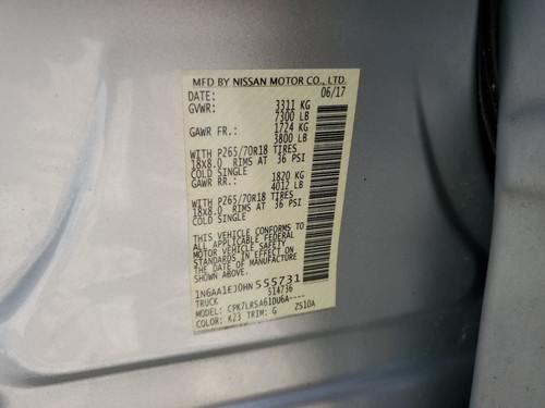 Chassis ECM Transfer Case Crew Cab Fits 17-18 TITAN 4425865 - Picture 12 of 12