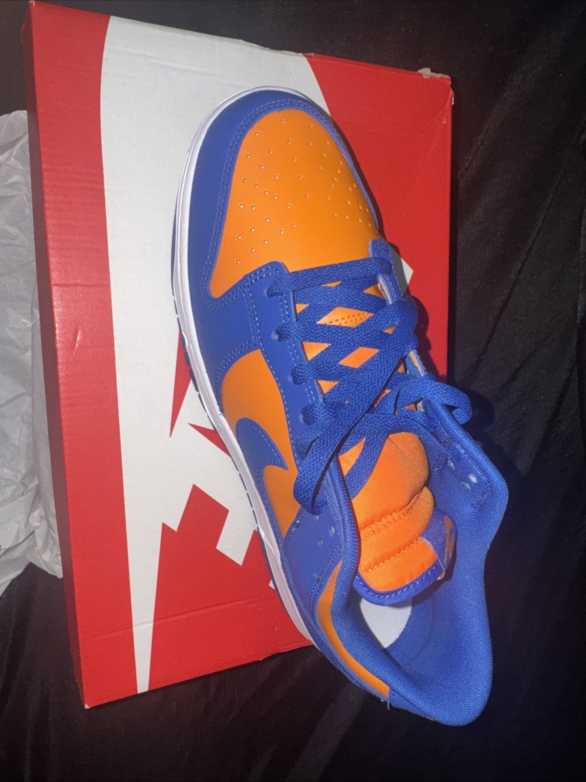 Nike Dunk Low Retro Bright Ceramic/Team Royal Men's Size 12 NY Knicks