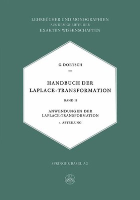 Handbuch der Laplace-Transformation Gustav Doetsch Taschenbuch 436 S. Deutsch