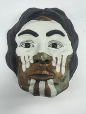 Plaster Native American Face Wall Face Hobbyist Piece Read