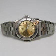 Timex Stainless Steel Case Quartz Analog Men's Watch Sz. 7 1/2" New Battery