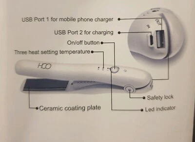 purabeaute lola cordless hair straightener