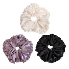 Oversized Satins Hair Scrunchies Hair Accessory Hair Ties for Women Girls