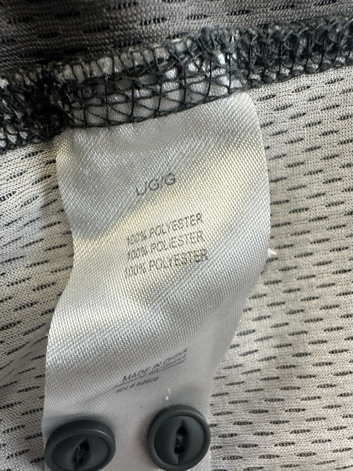 Camisa Free Country Hombre 1/4 Botón Manga Larga Gris Ligera Talla Grande  Foto 4 de 4