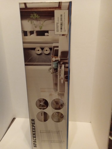 SPACEKEEPER Slim Rolling Utility Storage Cart, 3 Tier Bathroom,Laundry White NIB - Picture 2 of 9