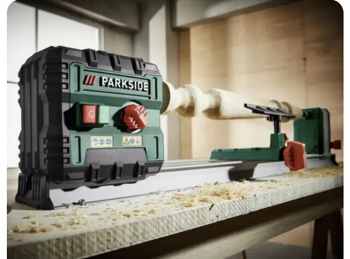 Parkside 600W Wood Turning Lathe With 2 Chisels 2 Spanners Adjustable Speed - Picture 4 of 8