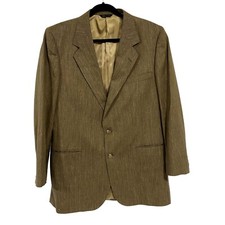 Lanvin Vintage Tan Microstripe Blazer 46L