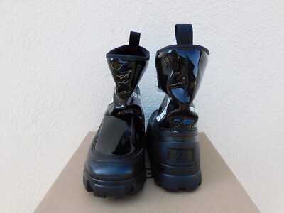 UGG BLACK CLASSIC BRELLAH MINI WATERPROOF RAIN BOOTS, WOMEN US 7