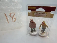 Lot 18 Lemax Christmas Village Figure Rugged Snowshoers Free Shipping 72385