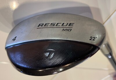 TAYLORMADE RESCUE MID 4 HYBRID 22 DEGREE LOFT STIFF FLEX FUJICURA
