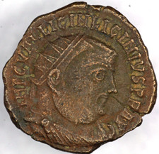 Roman Coins. Licinius I. Follis. Jupiter with Captive.Alexandria mint 318-324AD