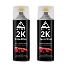 Genuine Alsa 2K Speed Clear – 2K Clear Can - Speed Clear Coat (Pack of 2)