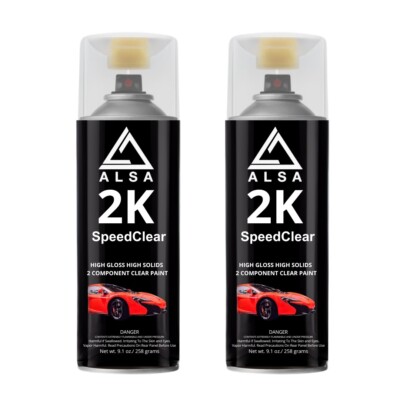 Genuine Alsa 2K Speed Clear   2K Clear Can - Speed Clear Coat (Pack of 2)