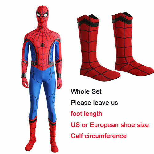 Spider-Man Homecoming Cosplay Kostüm Spiderman Overall Maske für Erwachsene jede Größe - Bild 13 von 16