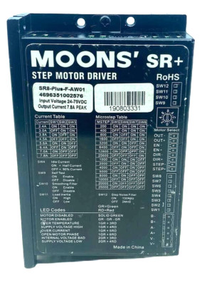 MOONS' SR+ SR8-PLUS-F-AW01 STEP MOTION DRIVER