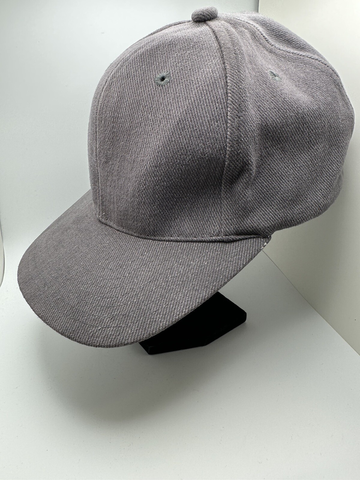 Gray Plain Baseball Cap Solid Gray Hat Mens Women… - image 3