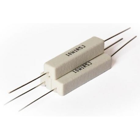 IPUDIS 5 Pezzi 10W 10 Watt 1R5 1.5 Ohm 5% Resistenza Di Potenza In Cemento Ceramico (5 Pezzi 10W 10 Watt 1R5 1.5 Ohm 5% Resistenza Di Potenza In Cemento - Foto 6