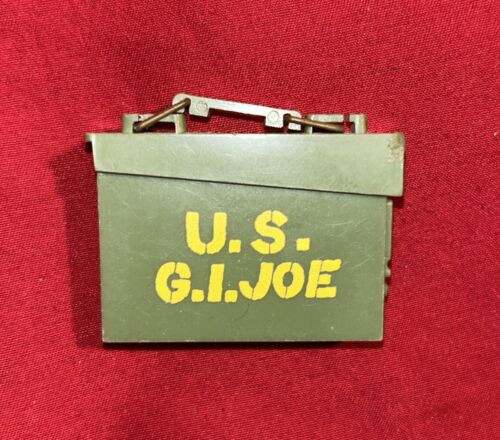 Vintage 1964 Hasbro GI Joe #7513 Bivouac Tent Ammo Box Yellow Stencil Japan - Picture 1 of 5