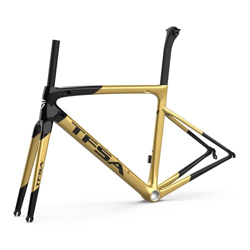 Carbon Fibre Bicycle Frame Fit Both Di2 and Mechanical Road Bike Frameset Red - Picture 30 of 37