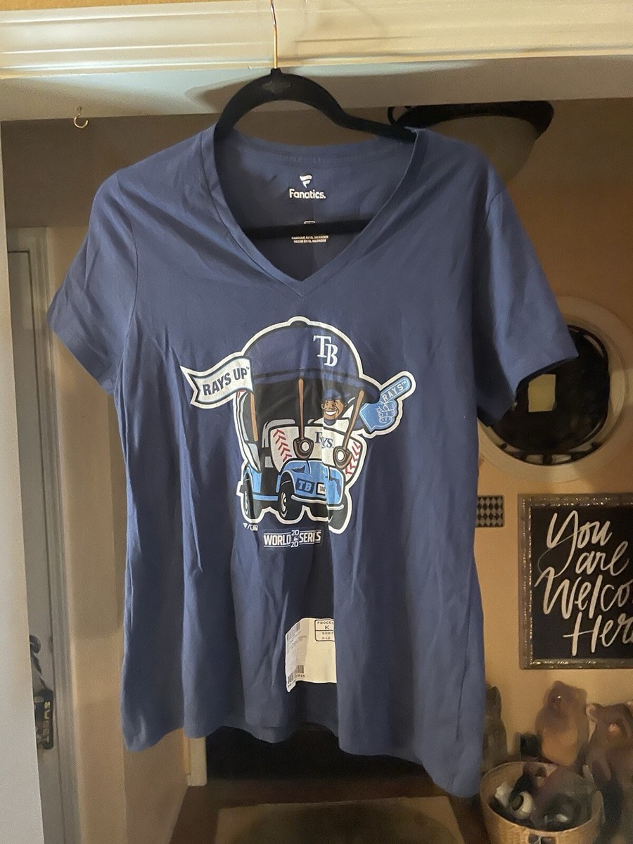 Fanatics T Shirt, World Series, 2020, MLB Tampa Bay Rays, Women's