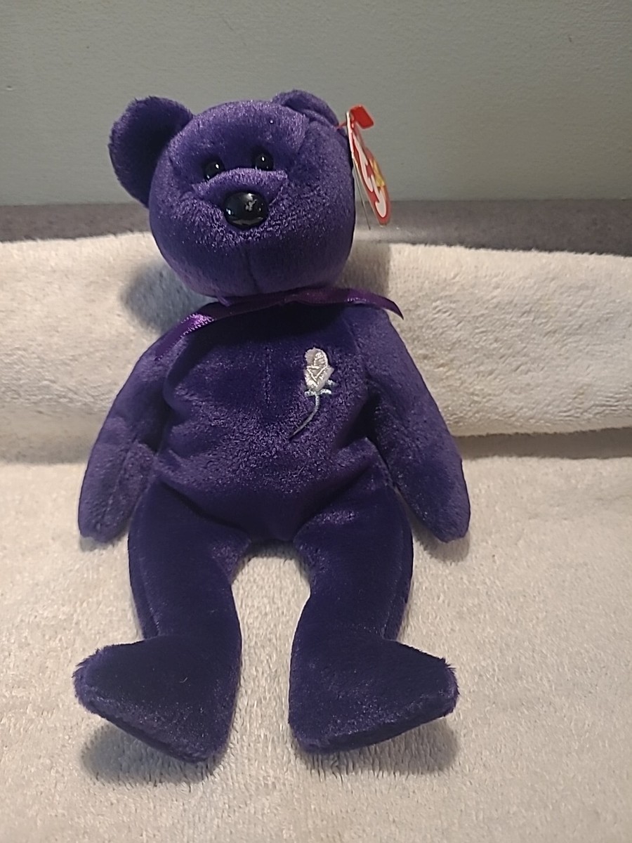 Original 1997 Beanie Baby Princess Diana Bear Super RARE Oak Brook