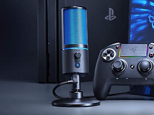 Razer Seiren X Microphone USB Streaming Broadcasting PS4 Black/Blue - Zdjęcie 5 z 6